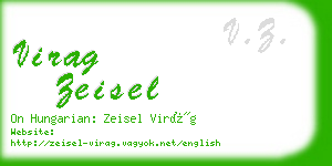 virag zeisel business card